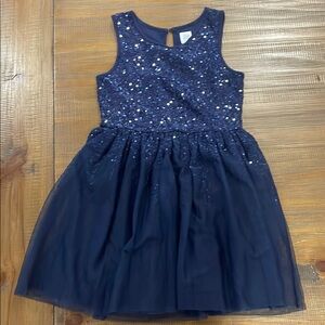 GAP Navy Blue Sequin Kids Dress
